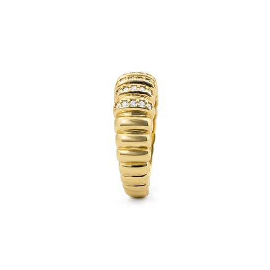 Anillo Luxenter de Aleación de Metal y Circonita Brillante acabado en oro amarillo de 18k - Bakla - Image 3