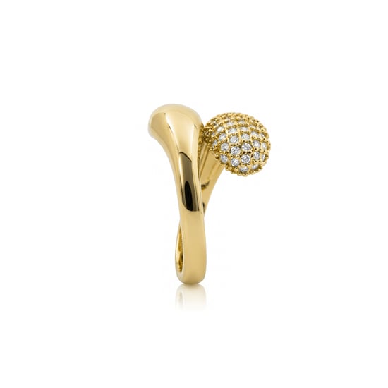 Anillo Luxenter de Aleación de Metal y Circonita Brillante acabado en oro amarillo de 18k - Hadar - Image 3