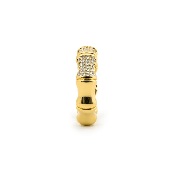 Anillo Luxenter de Aleación de Metal y Circonita Brillante acabado en oro amarillo de 18k - Rechi - Image 3