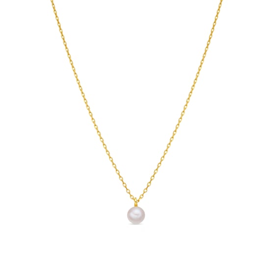Luxenter Collar de Perla Blanca acabado en oro amarillo de 18k - Talori - Image 1