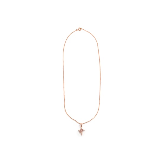 Collar Luxenter de Aleación de Metal y Circonita Brillante acabado en oro rosa de 18k - Kailial - Image 3