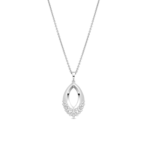 Collar Luxenter de Aleación de Metal y Circonita Brillante acabado en rodio - Liwen - Image 1