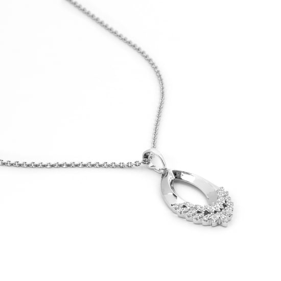 Collar Luxenter de Aleación de Metal y Circonita Brillante acabado en rodio - Liwen - Image 3