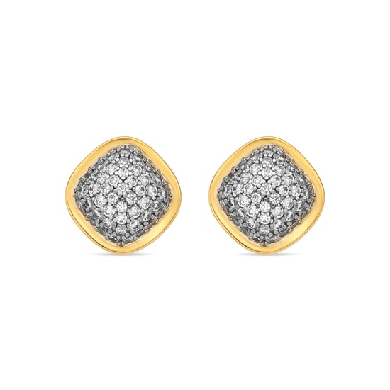 Luxenter Pendientes acabado oro amarillo de 18k y Circonita Brillante - Risseli - Image 1