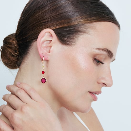 Pendientes Luxenter de Aleación de Metal y Circonita Multicolor acabado en oro rosa de 18k - Huis - Image 5