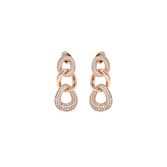 Luxenter Pendientes de Circonita Brillante acabado en oro amarillo de 18k - Lik - Image 1
