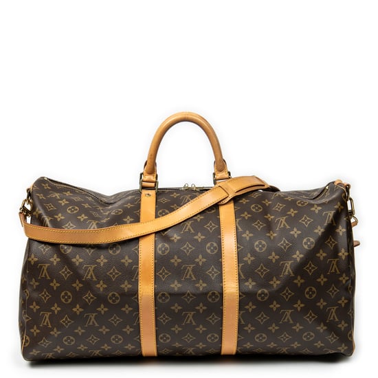 Louis Vuitton Keepall Bandouliere 55 en marrón Lienzo recubierto - Image 5