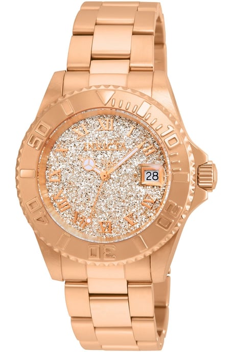 Invicta Angel 22708 Reloj de Mujer - Movimiento de Cuarzo - Acero Inoxidable con Esfera de Oro Rosa - 40 mm - Image 1
