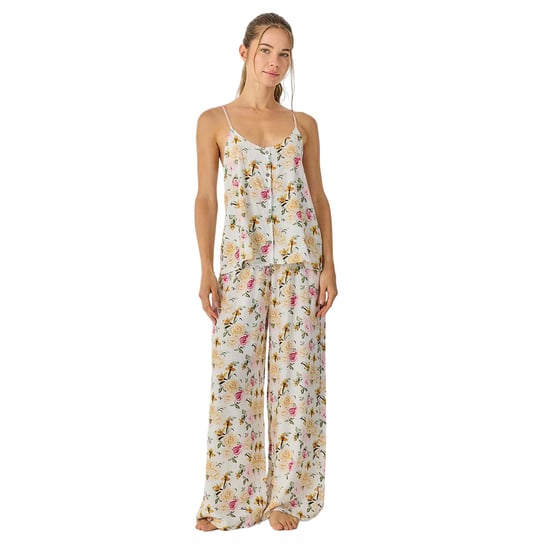 Pijama de Verano para Mujer con Tirantes y Pantalones Largos Fluidos JJB30 - Image 1