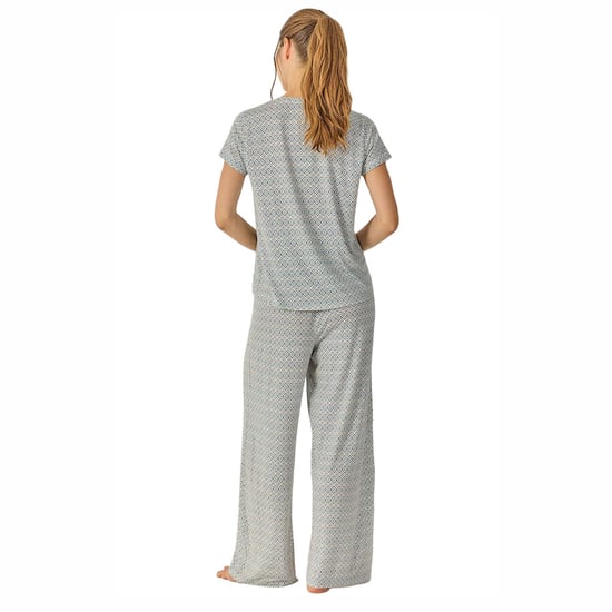 Pijamas de Verano para Mujer con Pantalones Largos Fluidos JJB28 - Image 3