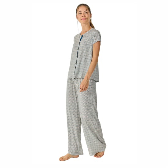 Pijamas de Verano para Mujer con Pantalones Largos Fluidos JJB28 - Image 4
