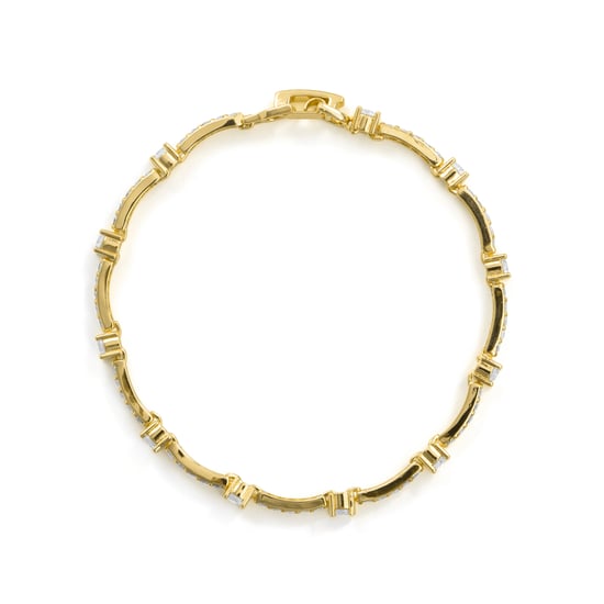 Pulsera Luxenter de Aleación de Metal y Circonita Brillante acabado en oro amarillo de 18k - Raydowa - Image 2