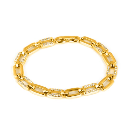 Luxenter Pulsera de Circonita Brillante acabado en oro amarillo de 18k - Asgoth - Image 1