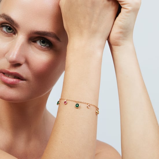 Pulsera Luxenter de Aleación de Metal y Circonita Multicolor acabado en oro rosa de 18k - Huis - Image 2