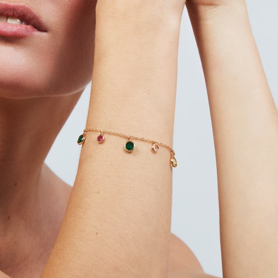 Pulsera Luxenter de Aleación de Metal y Circonita Multicolor acabado en oro rosa de 18k - Huis - Image 4
