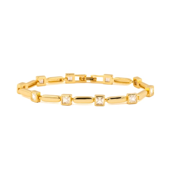 Luxenter Pulsera de Circonita Brillante acabado en oro amarillo de 18k - Aslion - Image 1