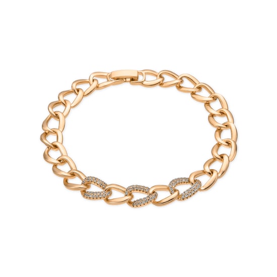 Luxenter Pulsera acabado oro amarillo de 18k y Circonita Brillante - Uryo - Image 1