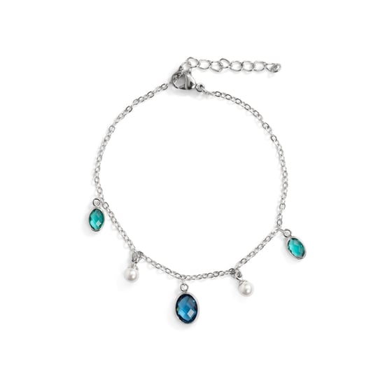Pulsera Luxenter de Aleación de Metal y Perla Blanca acabado en rodio - Sewi - Image 3