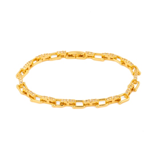 Luxenter Pulsera de Circonita Brillante acabado en oro amarillo de 18k - Dordel - Image 1