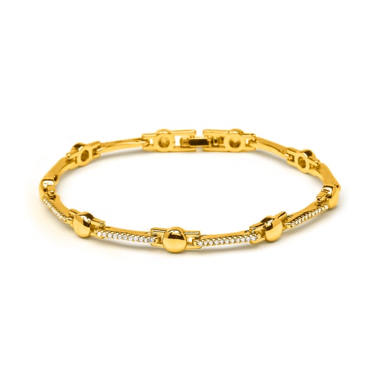Luxenter Pulsera de Circonita Brillante acabado en oro amarillo de 18k - Rarix - Image 1