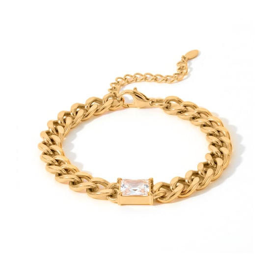 Luxenter Pulsera de Circonita Brillante acabado en oro amarillo 18k - Baelah - Image 1