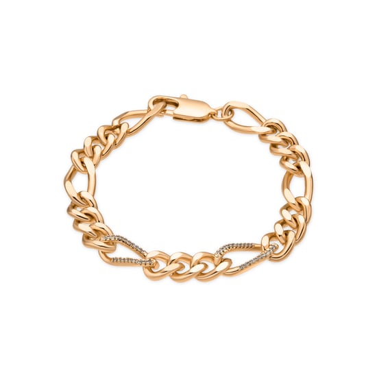 Luxenter Pulsera acabado oro amarillo de 18k y Circonita Brillante - Thalu - Image 1
