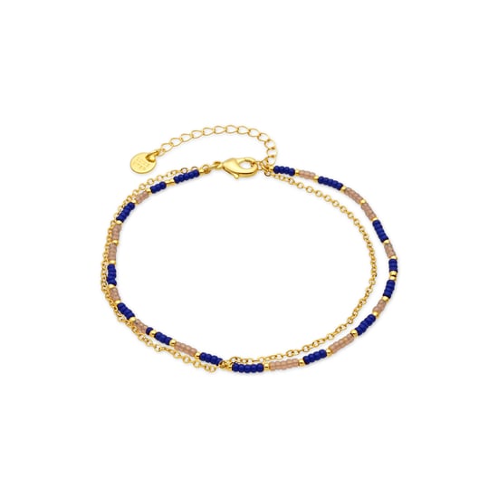 Pulsera Luxenter de Aleación de Metal y Cristal Azul Oscuro acabado en rodio - Zasau - Image 1