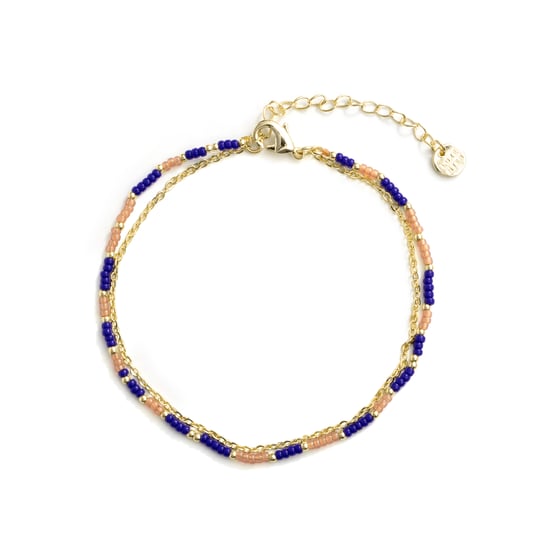 Pulsera Luxenter de Aleación de Metal y Cristal Azul Oscuro acabado en rodio - Zasau - Image 3