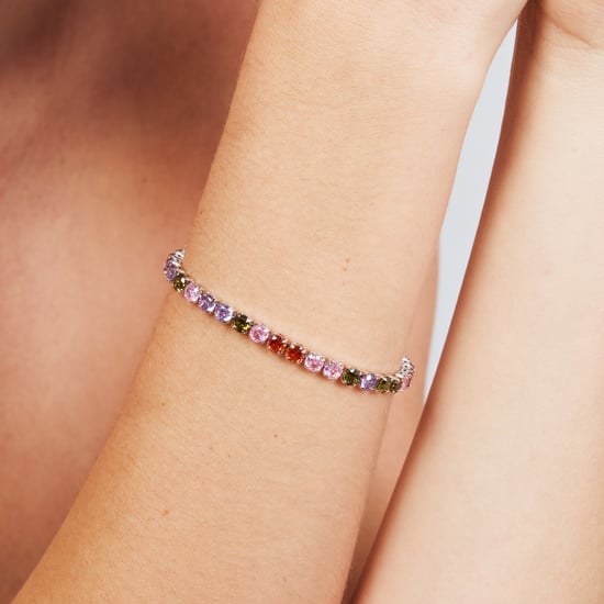 Pulsera Luxenter de Aleación de Metal y Circonita Multicolor acabado en rodio - Frede - Image 4