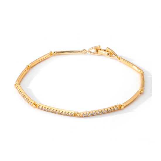 Pulsera Luxenter de Aleación de Metal y Circonita Brillante acabado en oro amarillo de 18k - Ranme - Image 1
