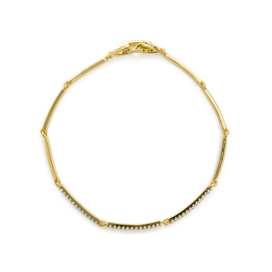 Pulsera Luxenter de Aleación de Metal y Circonita Brillante acabado en oro amarillo de 18k - Ranme - Image 2