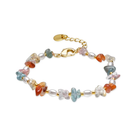 Luxenter Pulsera acabado oro amarillo de 18k y Multicolor Piedra Natural - Wenfa - Image 1