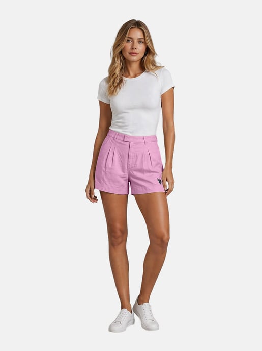 Shorts de lino para mujer U.S. Polo Assn. de mezcla lino y algodón - Image 3