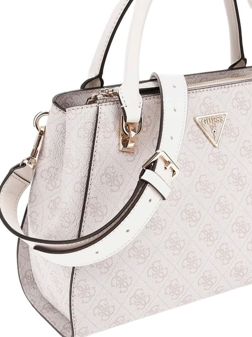 Bolso Satchel Guess Logo Hueso - Image 4