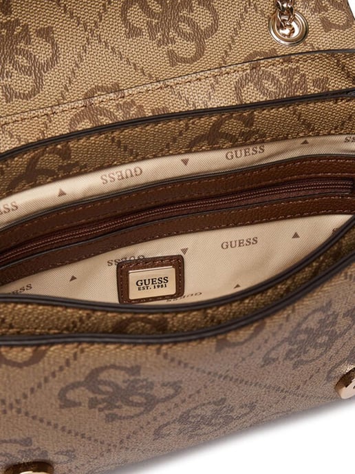 Bolso Cruzado Guess Latte Logo/Marrón - Image 4