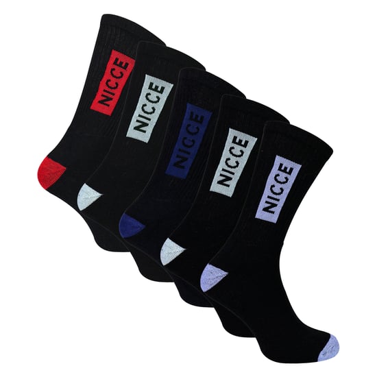 Paquete de 5 calcetines deportivos para hombre, de algodón, transpirables y acolchados - Image 1