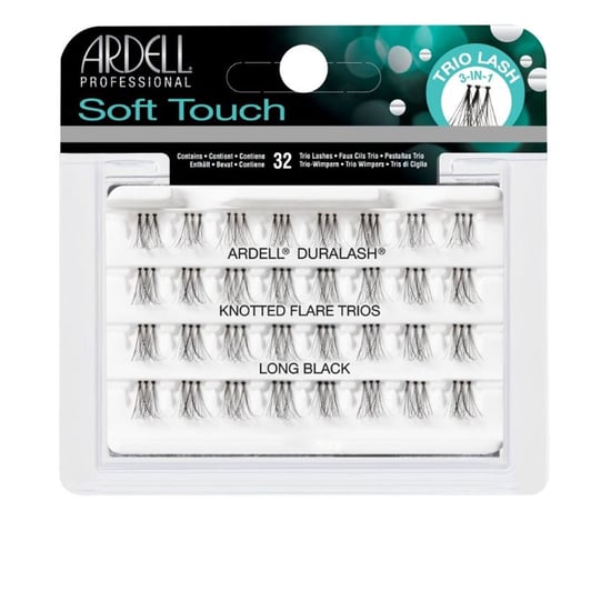 Ardell Lash Trios Knotted Flares Soft Touch #long Black - Image 1