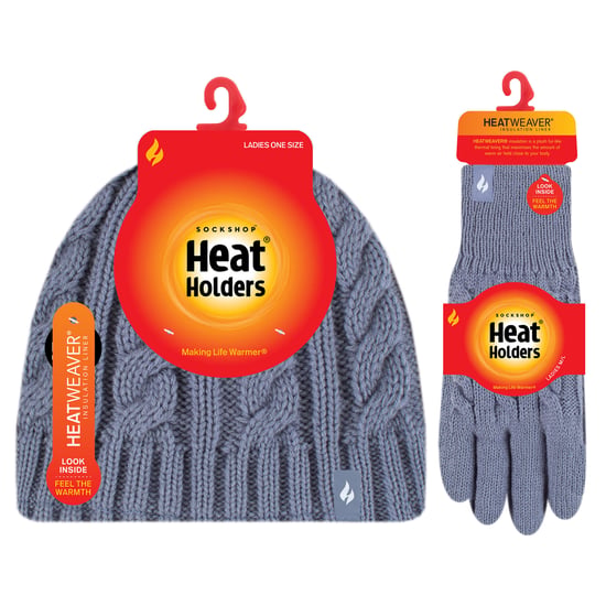 Conjunto de gorro y guantes térmicos forrados de felpa para invierno para mujeres - Image 2