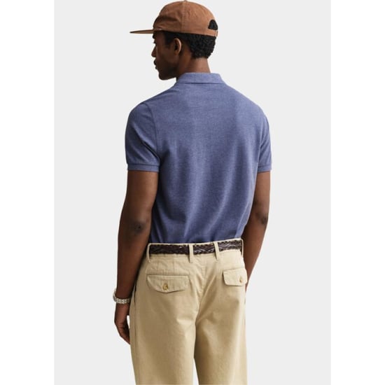 GANT Mens Regular Fit Short Sleeve Shield Logo Pique Polo - Image 2