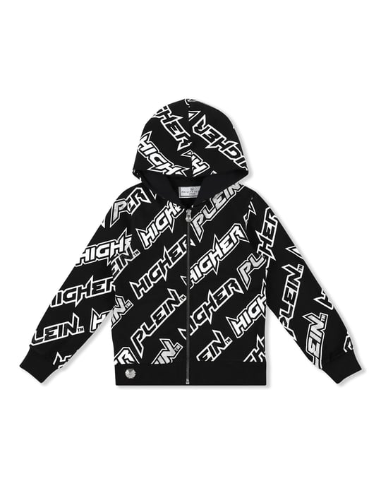 Hoodie Sweatjacket Space Plein - Image 1