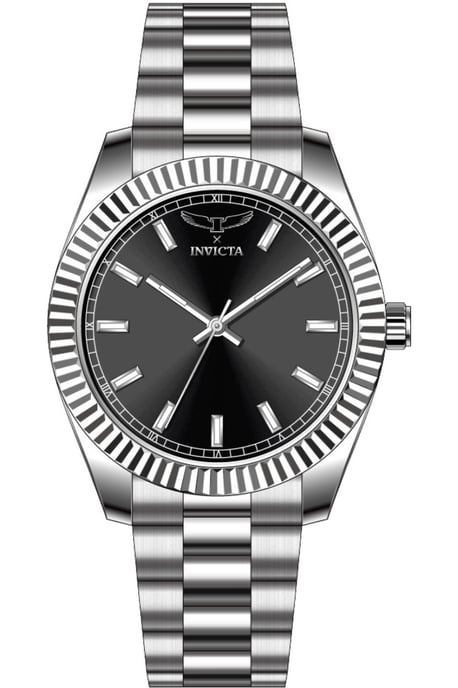 Invicta Specialty 69014 Reloj de Hombre - Movimiento de Cuarzo - Acero Inoxidable con Esfera Negra - 40 mm - Image 1