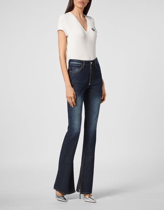 Vaqueros Flare Fit Iconic Plein - Image 4