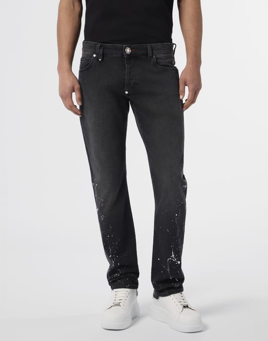 Super Straight Cut Jeans Paint - Image 2