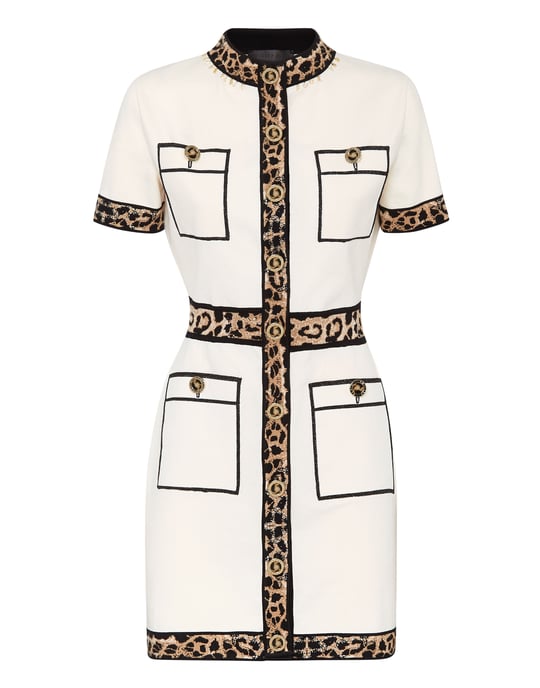Vestido De Punto Leopard - Image 1