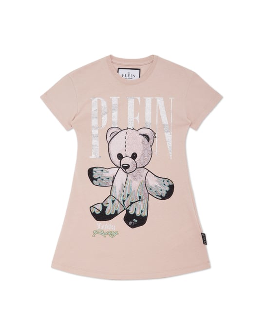 Vestidos Cortos Con Camiseta Teddy - Image 1