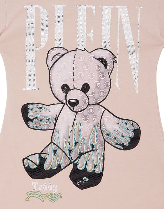 Vestidos Cortos Con Camiseta Teddy - Image 2