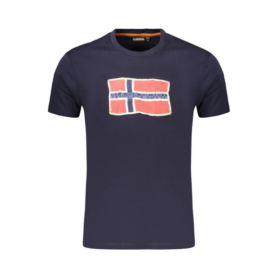 Camiseta de algodón azul para hombre Napapijri - Image 1