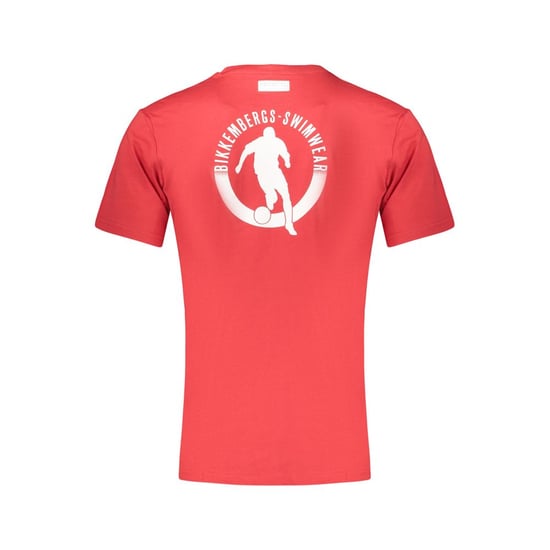 Camiseta de algodón para hombre Bikkembergs Rosso - Image 2