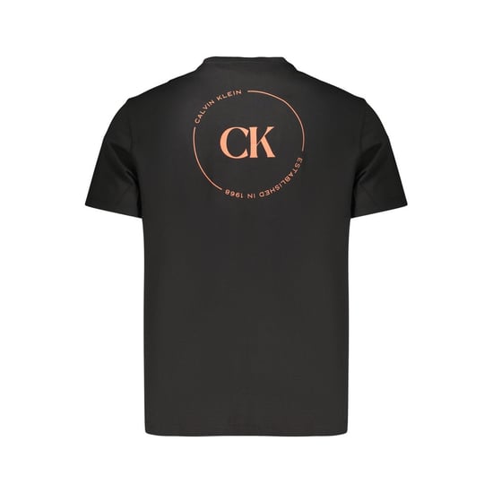 Camiseta de algodón negra para hombre Calvin Klein - Image 2