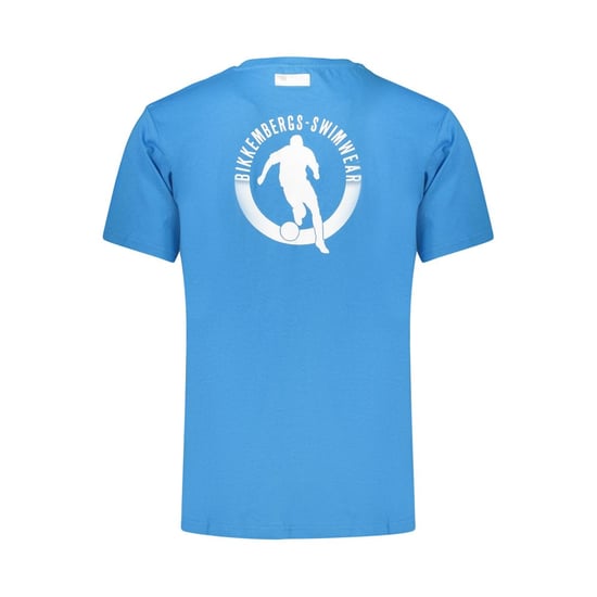 Camiseta de Hombre de Algodón Bikkembergs Azzurro - Image 2